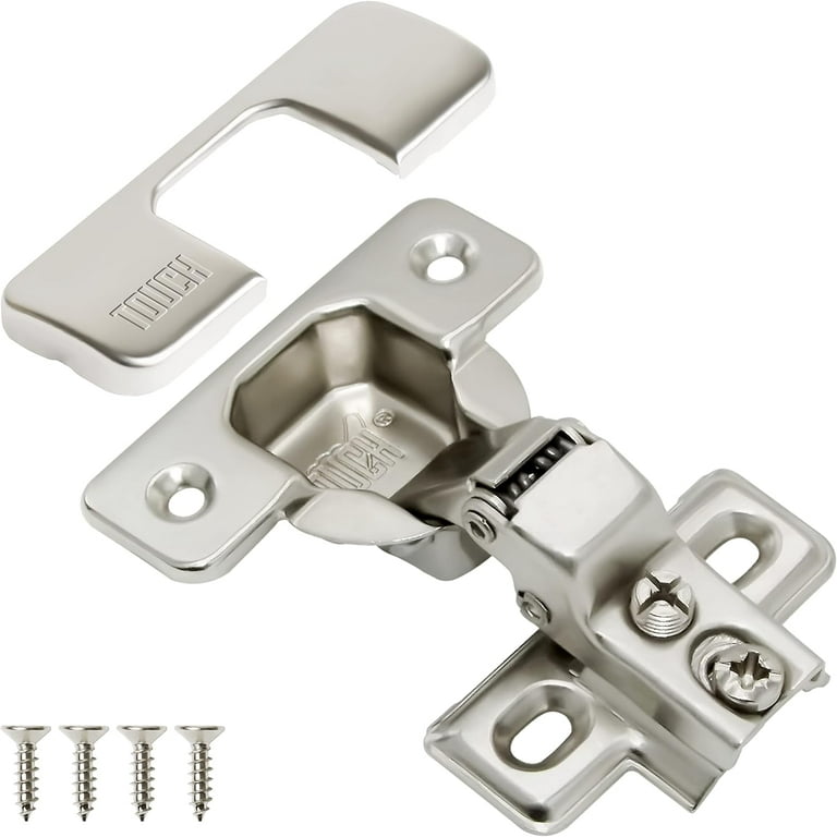 Cabinet Hinges 1 Pair 2 Pcs Face Frame Compact Cupboard Door Hinge Inch Overlay Concealed European Slide On For Kitchen 3 Way Adjule With S Com
