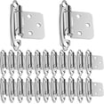 thumbnail image 1 of Cabinet Hinges - 24 Pack 12Pairs 1/2inch Overlay Cabinet Door Hinges Semi-Concealed Self-Closing Hinges for Home, Hotel,School,RV Cabinet,Kitchen Cabinets, Shoe Cabinets, Bathroom Cabinet, 1 of 6