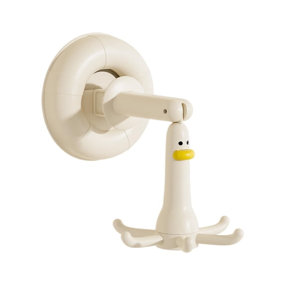 Under Cabinet Hooks 360° Rotation Utility Hooks for Kitchen Tools Towels Spoons Spatulas Suction Cup Storage Organizer Hangers Heavy Duty Durable Mount