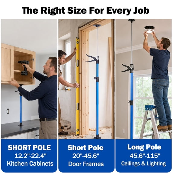 Cabinet Jack Support Pole, 12.2