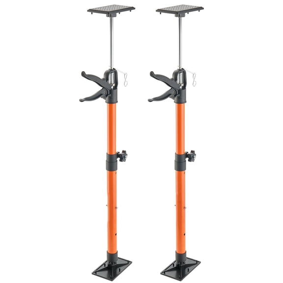 Cabinet Jack Support Pole 2-Pack, 21.3-60 Inch Steel Telescopic Rod, Adjustable 3rd Hand System, 154 lbs Capacity for Cabinet Install Drywall Lifting Cargo Bars