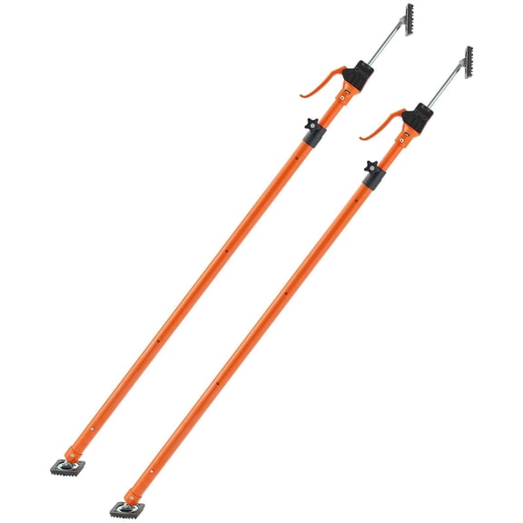 Cabinet Jack Support Pole 2 Pack 49.2 to 114.6 Inch Steel Telescopic Quick Support Rod Adjustable Third Hand System 198 lbs Capacity for Installing Cabinets Lifting Drywall Cargo Bars