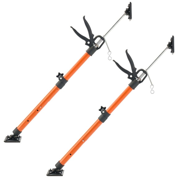Cabinet Jack Support Poles, 2-Pack - 21.3-60 Inch Adjustable Steel Telescopic Rods - 154lbs Capacity for Cabinet Install, Drywall, Cargo Bars - Portable 3rd Hand System