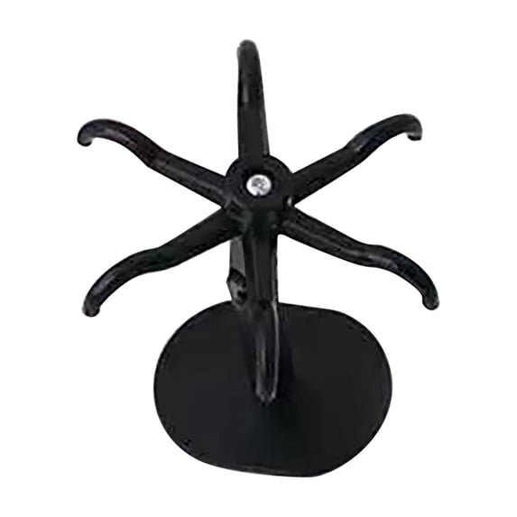 Under Cabinet Kitchen Utensil Hooks, 360° Rotating Drilling Free Adhesive Utensils Hanging Rack for Tools, Towel, Knife, Wall Mount Hanging Utensil Holder Hooks for Kitchen, 1Pc,Black