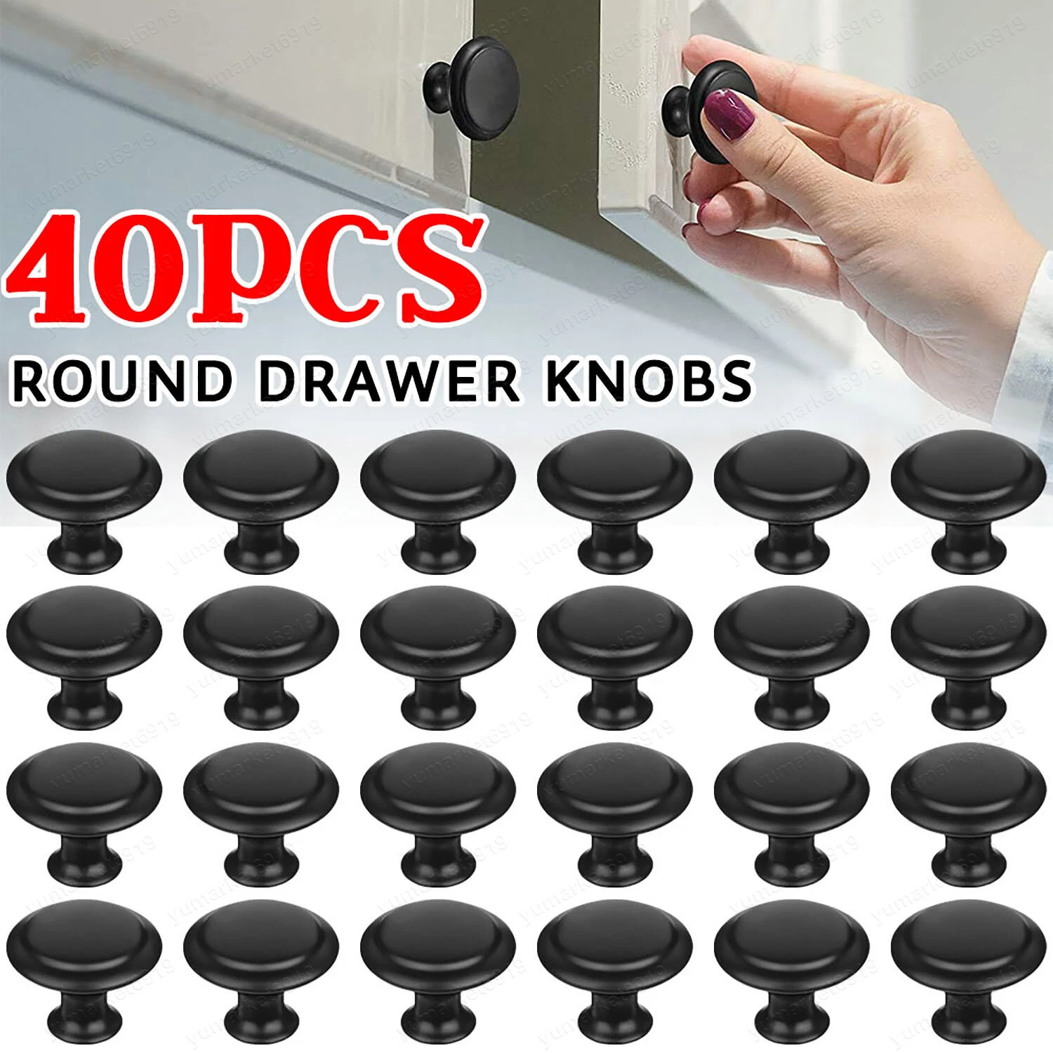 Cabinet Knobs Black Cabinet Pulls Knobs Round Drawer Knobs Screws For Furniture