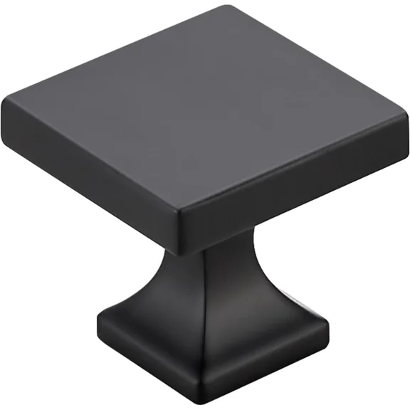 Cabinet Knobs Matte Black Square Knobs for Cabinets and Drawers Cabinet Hardware Kitchen Cabinet Knobs 5 Pack