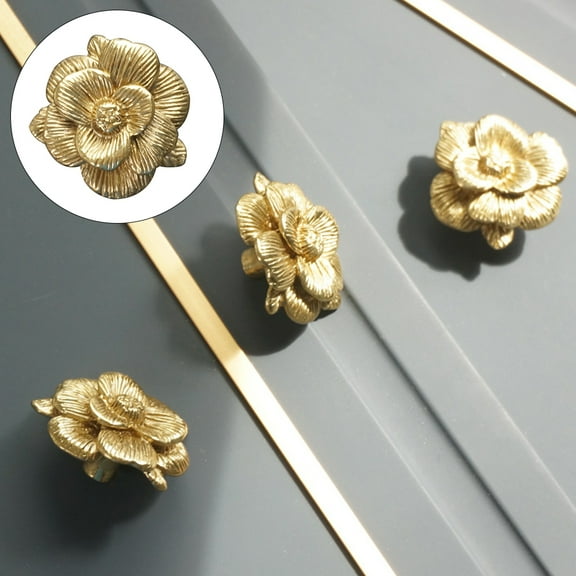 UPOUART Retro Copper Cabinet Knob For Furniture Door Handle 1Pcs 1.5X1.5X0.7In