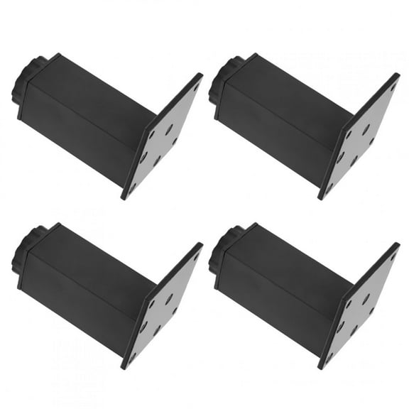 Cabinet Leg - 4pcs Aluminum Alloy Adjustable Feet Sofa Bed Foot Legs Support for Cupboard Cabinet Furniture Accessories (1)