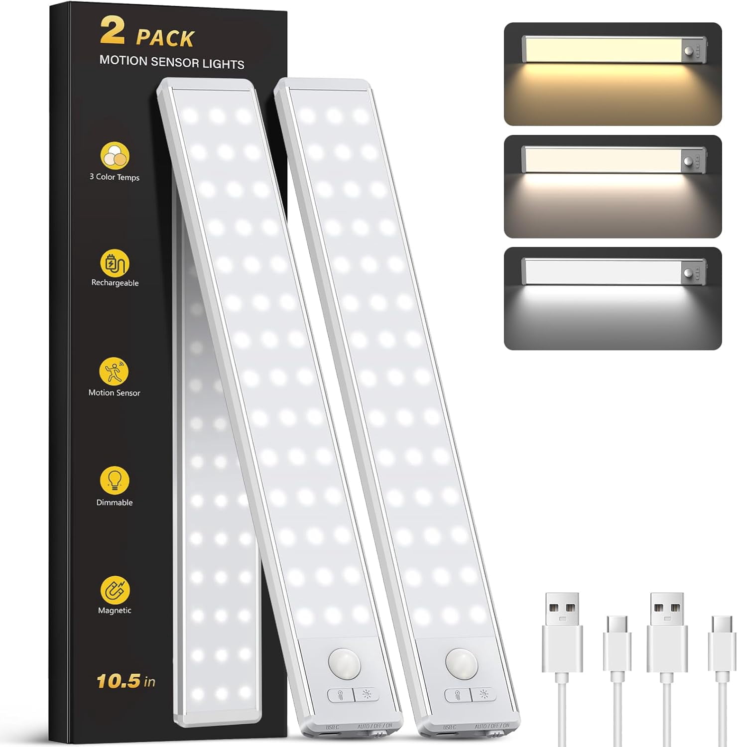 Under Cabinet Lighting with 3 Color Temps - 10.5