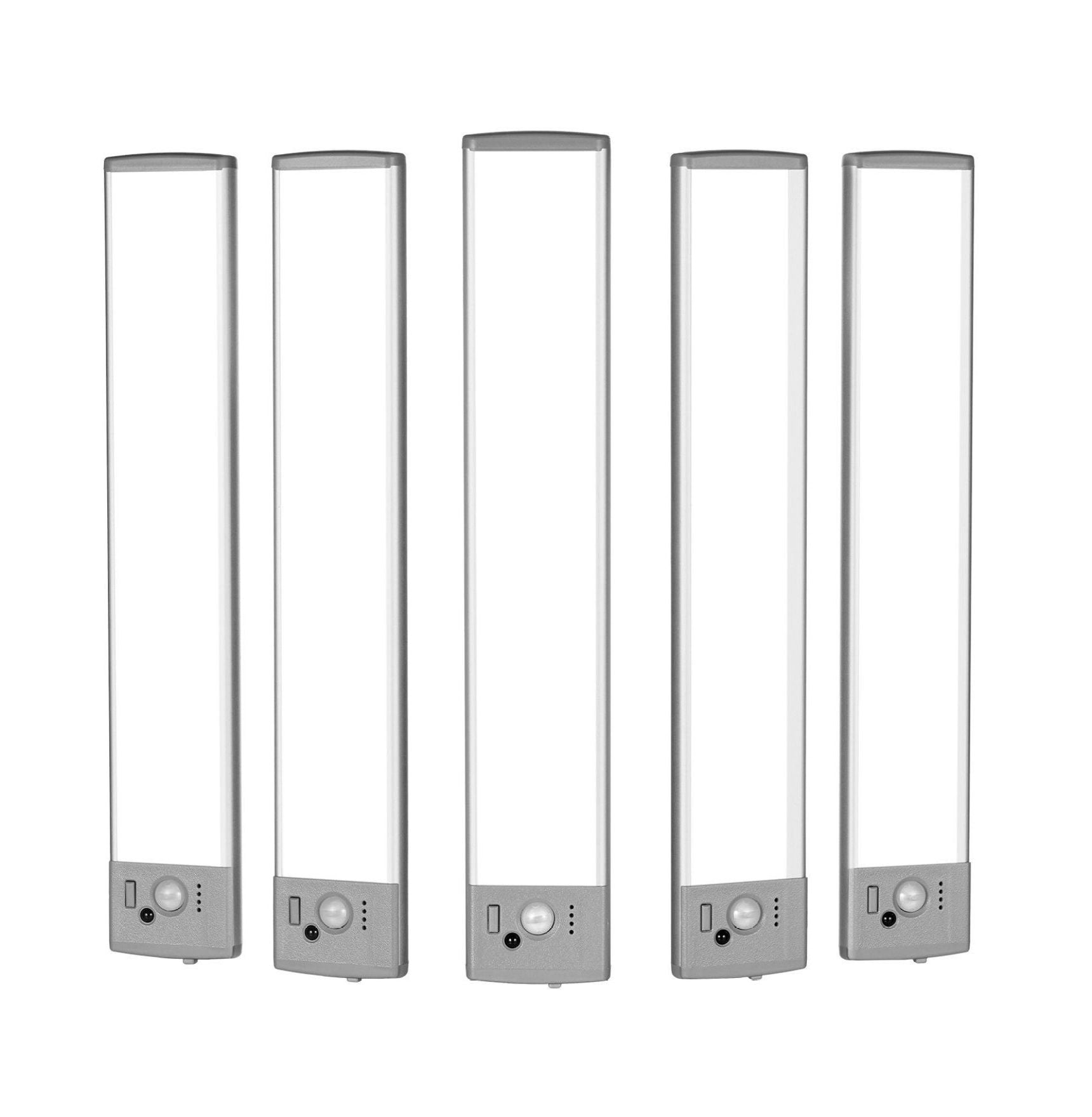 Under Cabinet Lighting 5PCS, 68 LED Motion Sensor Lights, Rechargeable Wireless Closet Lights with Remote, Under Counter Lights for Kitchen, Bookshelf, Stairway