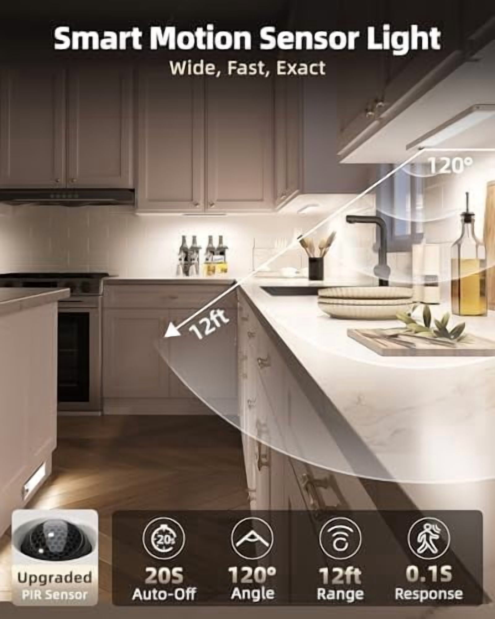 Inspiring Motion Sensor Under Cabinet Lighting Photos