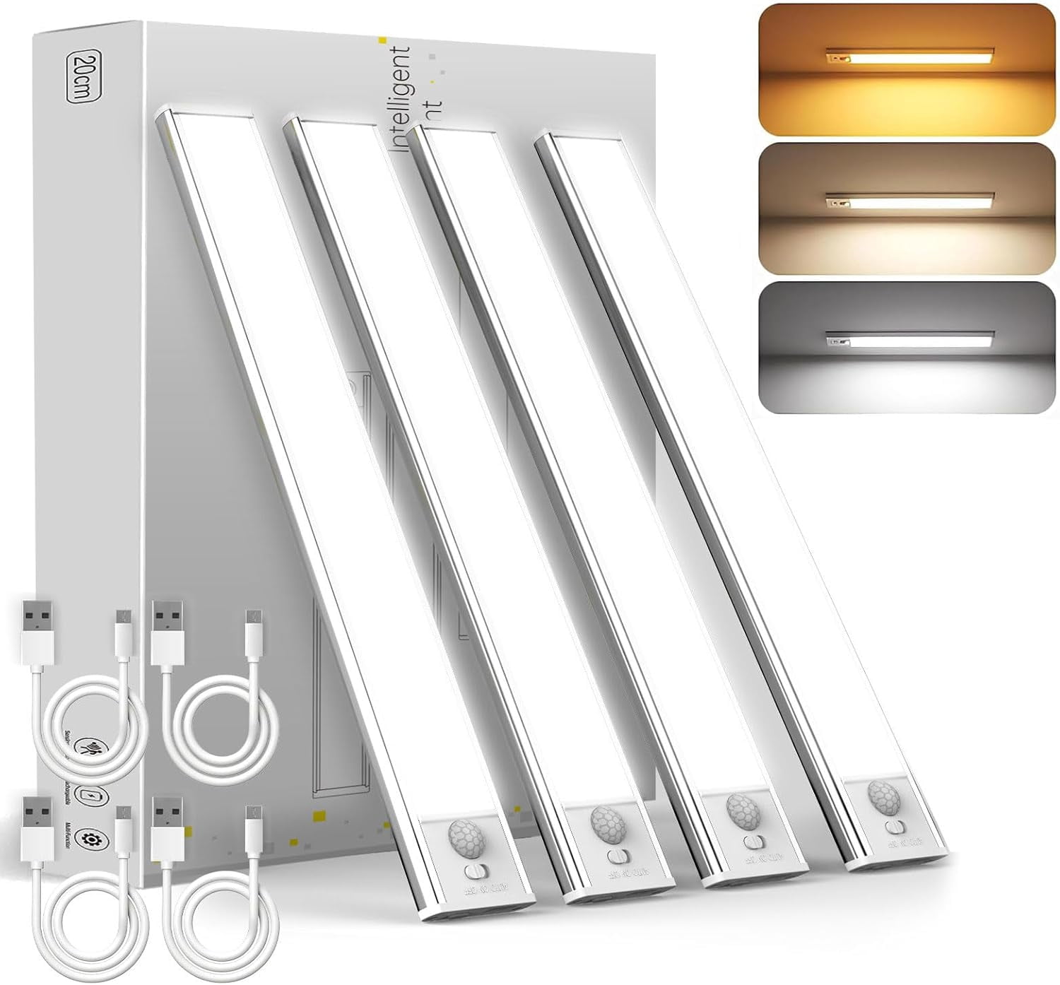 Under Cabinet Lighting, Motion Activated Wireless LED Closet Lights ...
