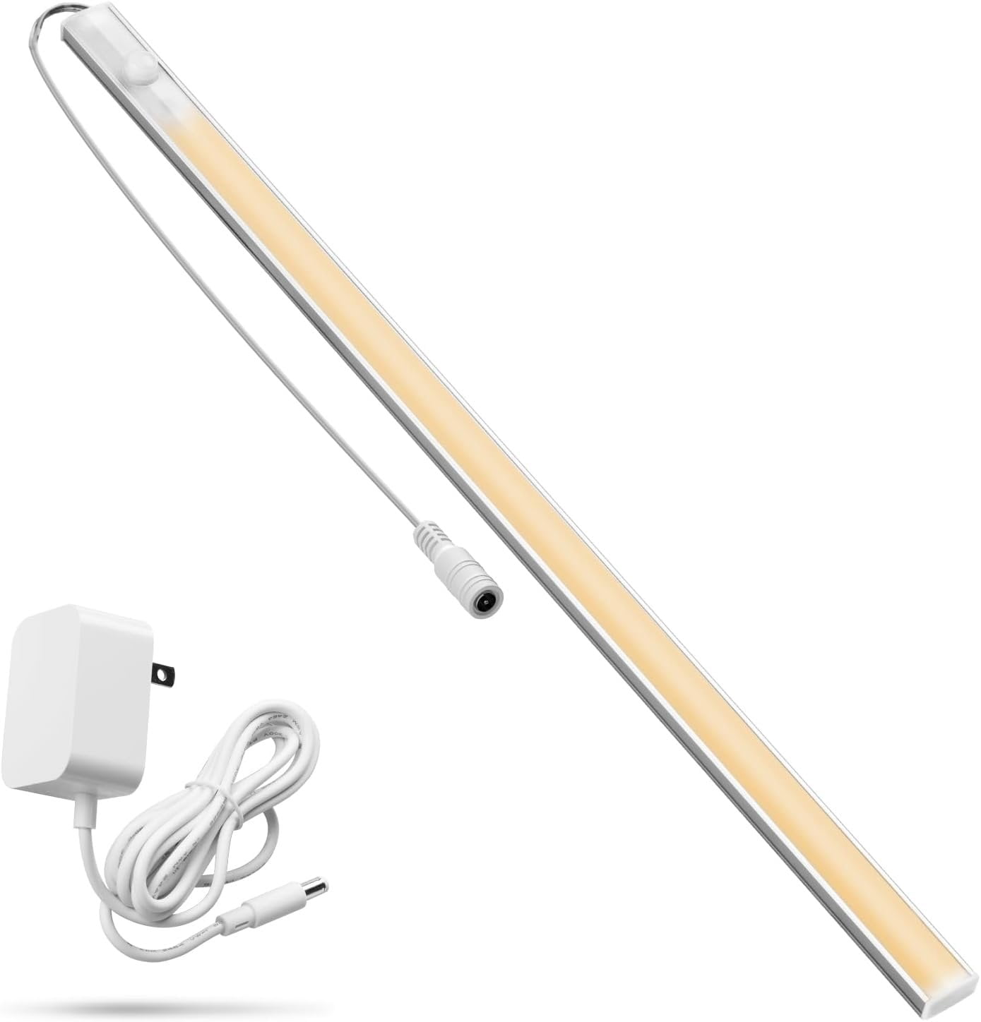 Under Cabinet Lighting, Motion Sensor Lights Indoor Plug in, 16" 12V LED Under Counter Super Bright  for Kitchen/Hallway/Toilet/Garage/Closet(Warm White/3000K)