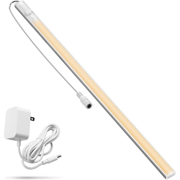 Under Cabinet Lighting, Motion Sensor Lights Indoor Plug in, 16" 12V LED Under Counter Super Bright for Kitchen/Hallway/Toilet/Garage/Closet(Warm White/3000K)