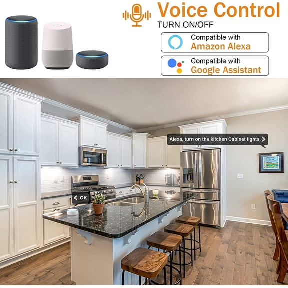 Under Cabinet Lights Kit, LED Smart Dimmable Strip Lighting Fixtures, 24V Plug in Linkable Bar LED Counter Lights for Pantry, Kitchen, Shelf, Bookcases, Showcase (10 PCS, Cold White)