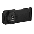 thumbnail image 1 of Cabinet Lock Keyless 3-Digit Password Combination Code Hasp  Lock Twist Knob Wooden Drawer Cupboard (Black, 4Inch), 1 of 5