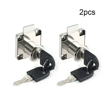Cabinet Lock Stainless Steel Plated Drawer Locks With Keys Suitable For Desk Drawers Electric Cabinets And Tool Boxes 16X21Mm Fangkenuo