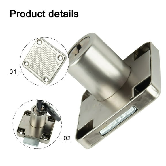 Cabinet Lock Stainless Steel Plated Drawer Locks With Keys Suitable For Desk Drawers Electric Cabinets And Tool Boxes 19X21Mm Fangkenuo