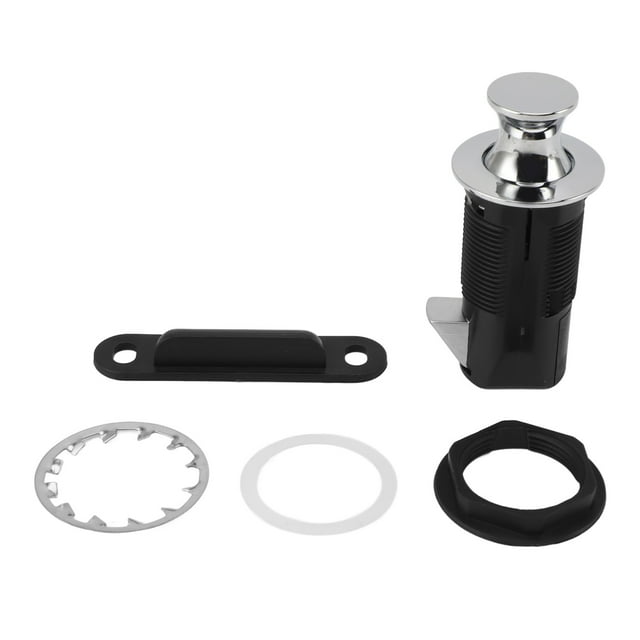 Lock Zinc Alloy ABS Secure Round Embedded Push to Open Lock for