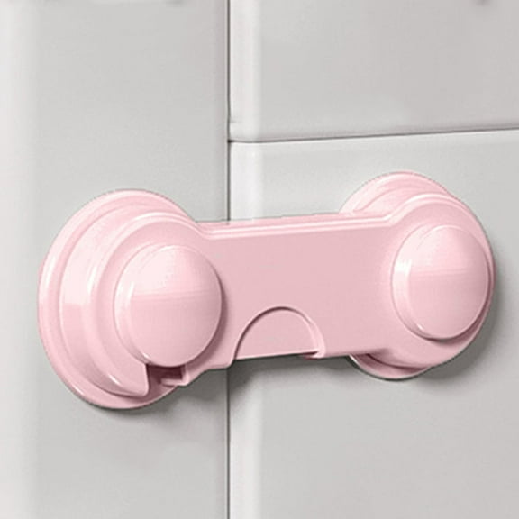 Cabinet Locks Baby Proofing Childproof Cabinet Locks Transparent Knob Protective Cover Durable Design with Double Key Lock Child Safety Lock for Drawer Cupboards Closet and Pantry Door(Pink)