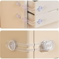 thumbnail image 1 of Cabinet Locks For Babies,2 Packs Baby Proof Cabinet Locks Use 3M Adhesive(Quick & Safe) Child Locks For Cabinets,Drawers, Toiet And More(2 Pack), 1 of 5