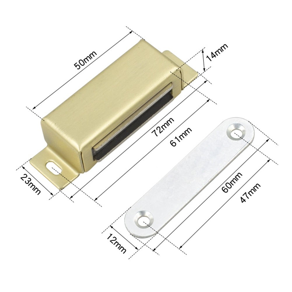 Door Catch Strong Heavy Duty Cupboard 20KG Kitchen Door Gold