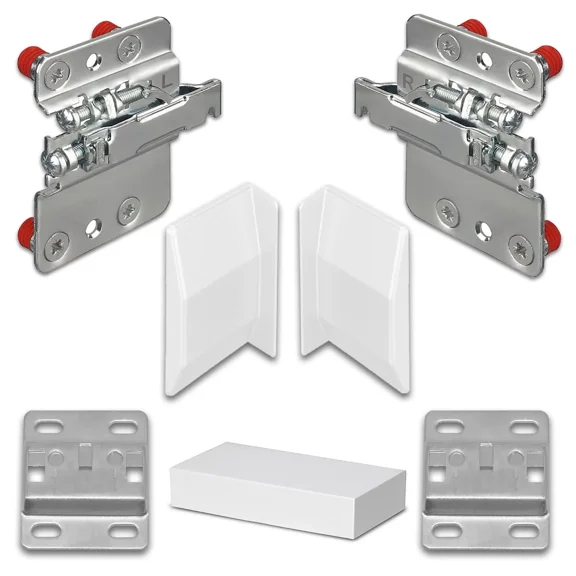 Cabinet Mounting Bracket Hanging Hardware - Adjustable Concealed Kitchen Cupboard Cabinet Wall-Mount Hanger - Pair of Heavy Duty Dowel Mount Cabinet Suspension Bracket - Easy Installation