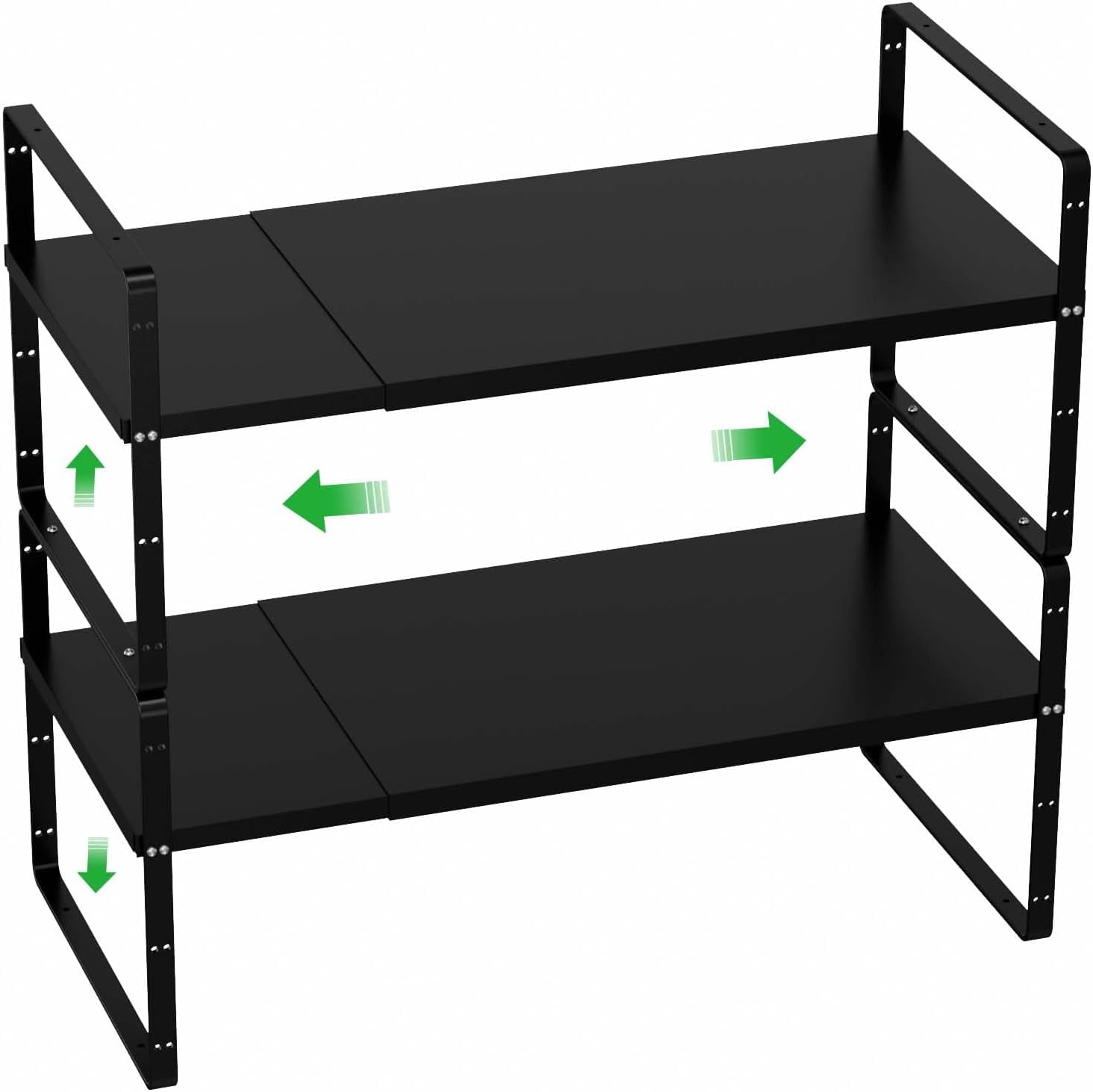 Cabinet Organizer Expandable Counter Shelf Stackable Adjustable Storage ...