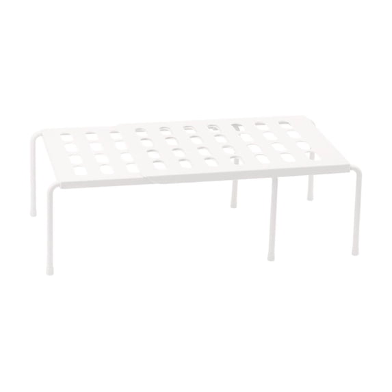 Cabinet Organizer: Expandable Kitchen Storage Shelf, Adjustable Countertop and Pantry Rack, Multifunctional Space Saving Shelving for Wardrobe and Closet, 26.37x9.44x6.1 Inch
