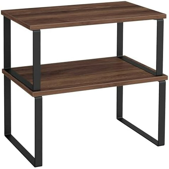 Cabinet Organizer Shelf, Set of 2 Kitchen Counter Shelves, Kitchen ...