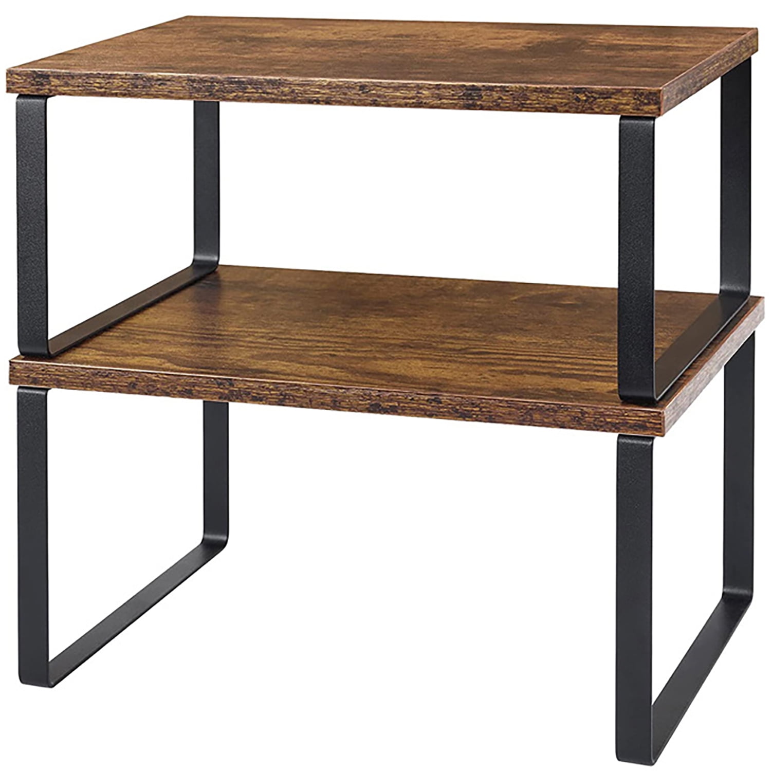 Organizer Shelf , Set of 2 Kitchen Counter Shelves , Stackable