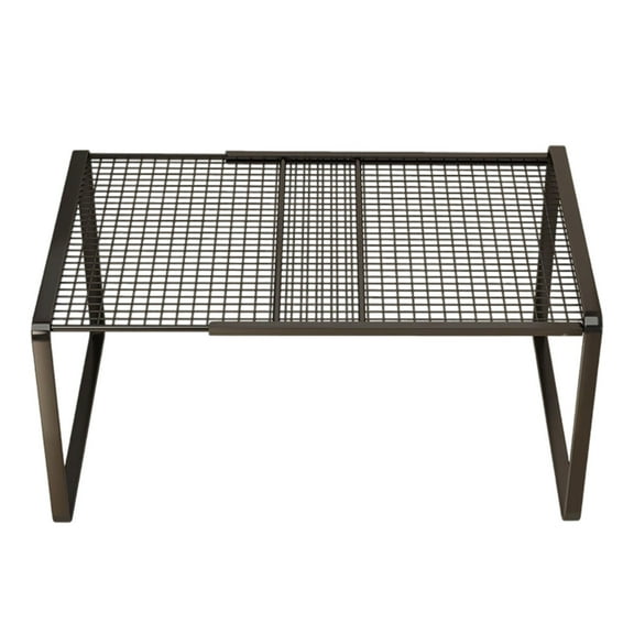 Cabinet Organizers and Storage Expandable Metal Shelf Rack 31 cm x 27 cm x 38–62 cm Height for Kitchen Bathroom Pantry Home Office Desk