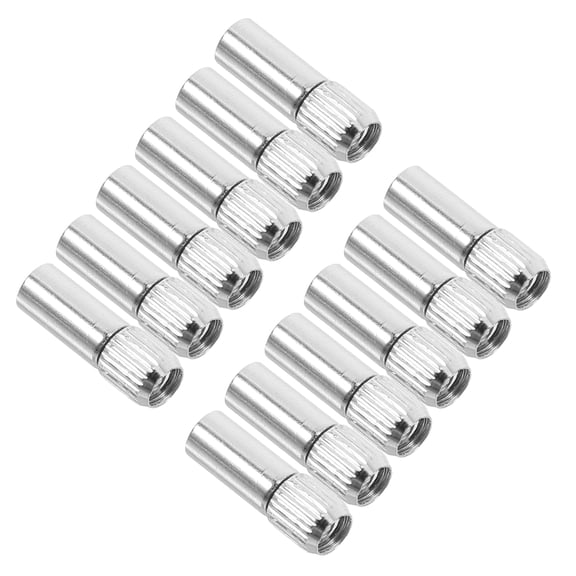 Cabinet Partition Nails Heavy Duty Shelving Kitchen Cabinets Glass Stainless Steel Silver 2.00X0.50X0.50CM 12 Pcs