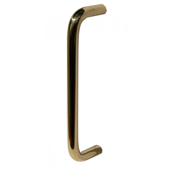 Cabinet Pull Bright Solid Brass Plain 4 1/2" L Renovator's Supply