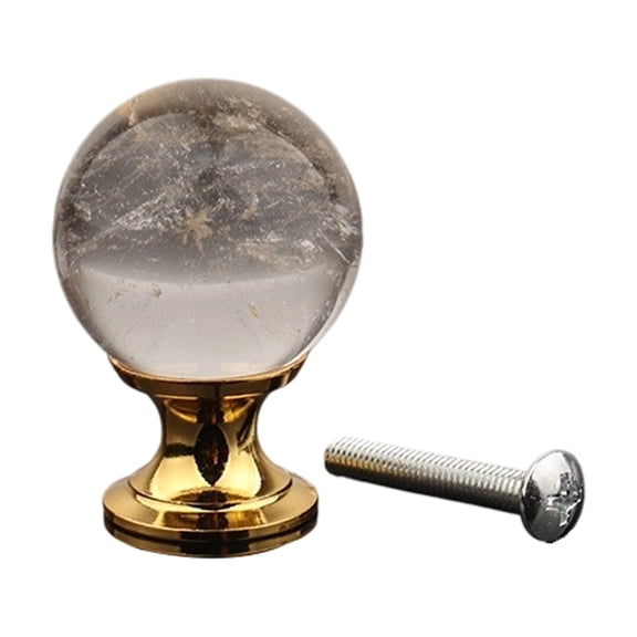 Cabinet Pull Crystal Round Ball Dressers Knob Simple Drawer Pulls Handles Kitchen Bedroom Furniture Hardware Enduring