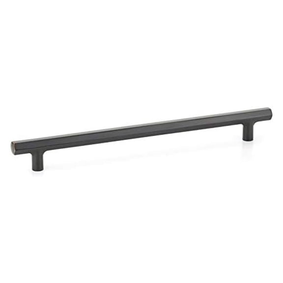 Cabinet Pulls 10 Inch Center Oil Rubbed Bronze - Hexagonal Bar Handles for Kitchen Cabinets & Drawers - Modern Furniture Hardware 6 Pack US10B