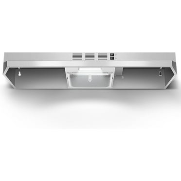 Under Cabinet Range Hood 36 inch, Ducted/Ductless Vent Hood with 2 Speeds Fan, Black Range Hood with Rocker Button Control, Kitchen Hood 280CFM, Bright LED Light