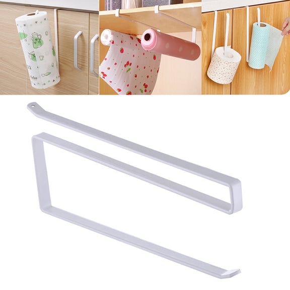 Cabinet Roll Paper Holder - Towel Hanger Iron Rack