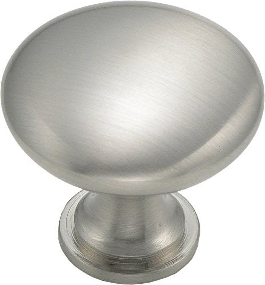 Cabinet Round Knob 1-1/4-inch Diameter 1-1/4-inch Diameter, Satin Nickel (1)