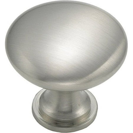 Cabinet Round Knob 1-1/4-inch Diameter 1-1/4-inch Diameter, Satin Nickel (1)