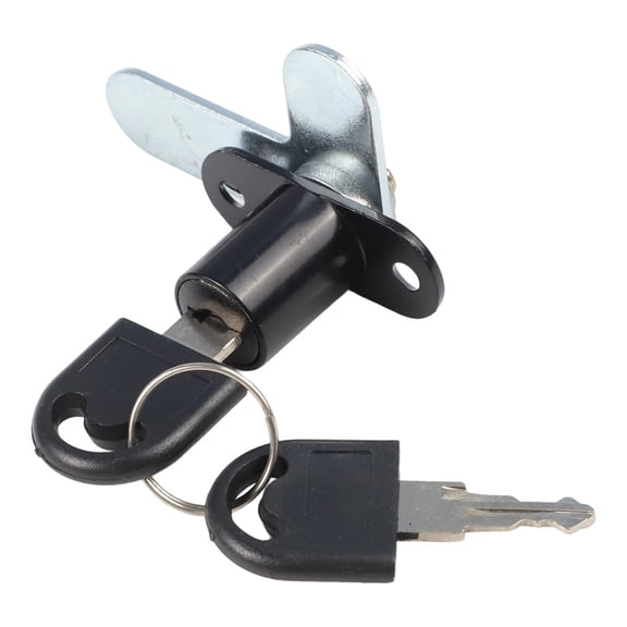 Cabinet Security Black Double Door Lock Filing Cabinet Lock Robust Locking Mechanism Stable Locking Performance