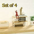thumbnail image 1 of OYEAL 4 pack Wood Kitchen Organizers for Counters, Stackable & Expandable, 1 of 7