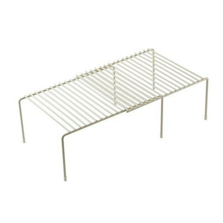 Cabinet Shelf Organizers Stackable Expandable Set of 2 Metal