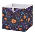 thumbnail image 1 of Cabinet Storage Basket 11.02x11.02x11.02 Inches Storage Box Foldable, Storable and Easy to Assemble ，Open Home Storage Bins ，Closet Storage Bins Beautiful Halloween Bats, 1 of 8