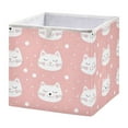 thumbnail image 1 of Cabinet Storage Basket 11.02x11.02x11.02 Inches Storage Box Foldable, Storable and Easy to Assemble ，Open Home Storage Bins ，Closet Storage Bins Cartoon Cat, 1 of 8