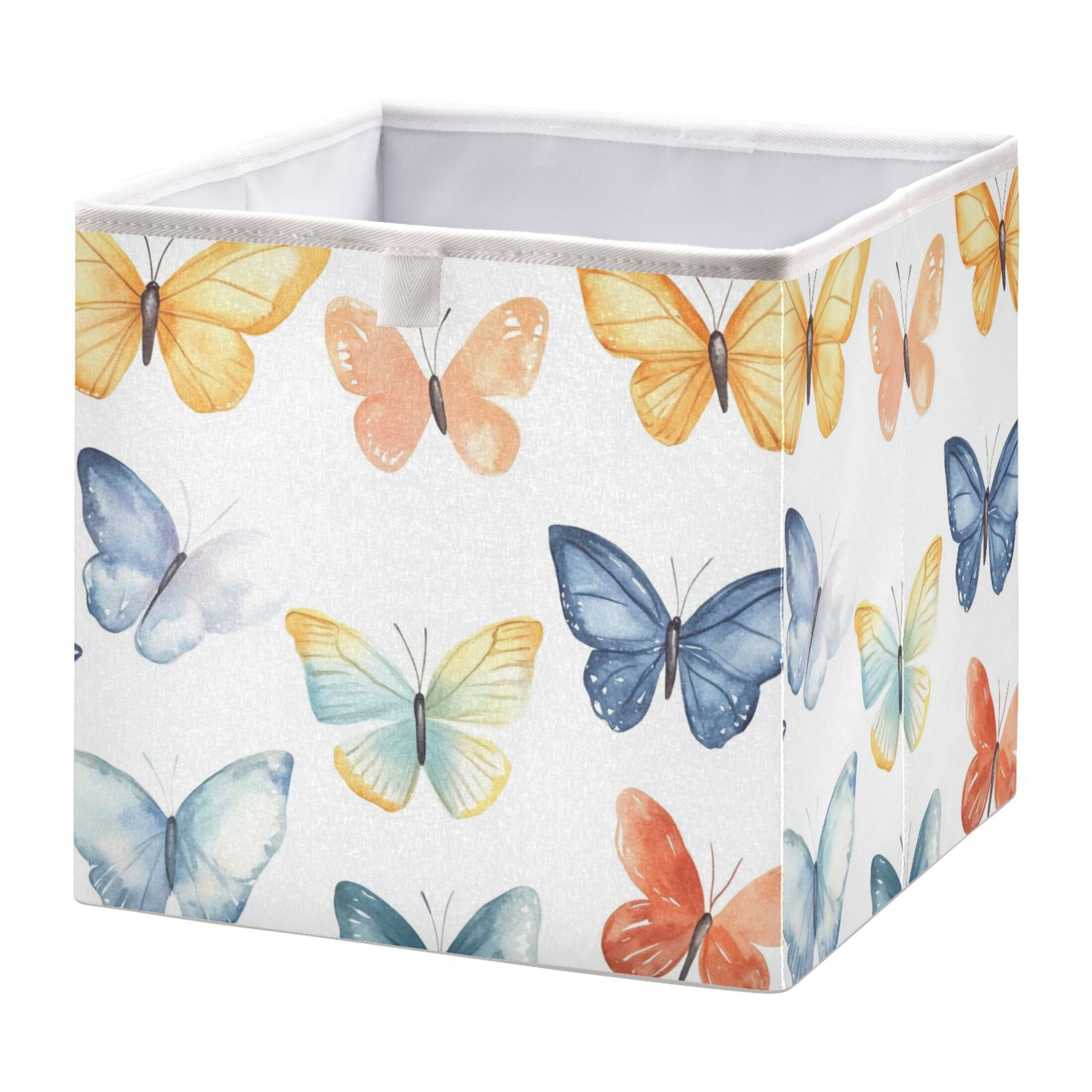 Cabinet Storage Basket 11.02x11.02x11.02 Inches Storage Box Foldable ...