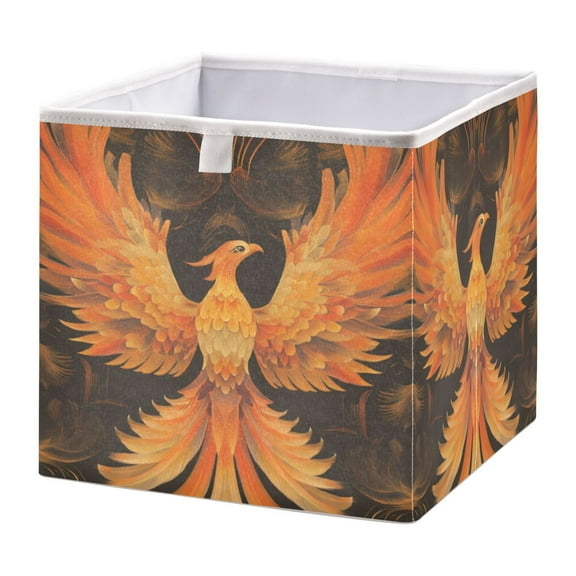 Cabinet Storage Basket 15.75x10.63x6.96 Inches Storage Box Foldable, Storable and Easy to Assemble ,Open Home Storage Bins ,Closet Storage Bins Beautiful Phoenix