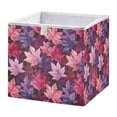 thumbnail image 1 of Cabinet Storage Basket 15.75x10.63x6.96 Inches Storage Box Foldable, Storable and Easy to Assemble ，Open Home Storage Bins ，Closet Storage Bins Purple Maple Leaves, 1 of 8