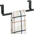 thumbnail image 1 of Cabinet Towel Rack – Over-the-Door & Cabinet Hanger, Stainless Steel Dish & Kitchen Towel Holder,Adjustable Dual Bars,Fits Cabinets & Doors,Bathroom,Kitchen, Garage,Space-Saving Organization-2pc, 1 of 6