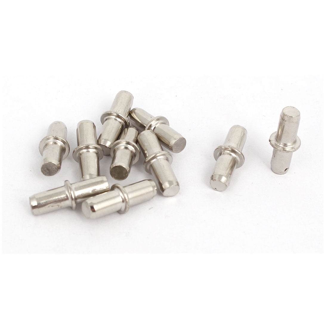 Wardrobe Shelf Support Pins Studs Pegs Silver Tone 5mmx19mm